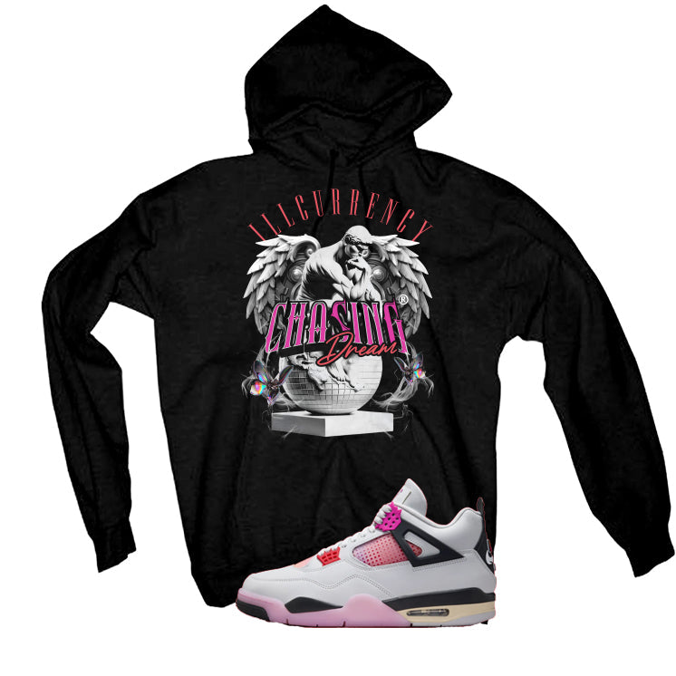 Air Jordan 4 Comic Matching T-Shirt Black (Chasing Dreams) product image 3