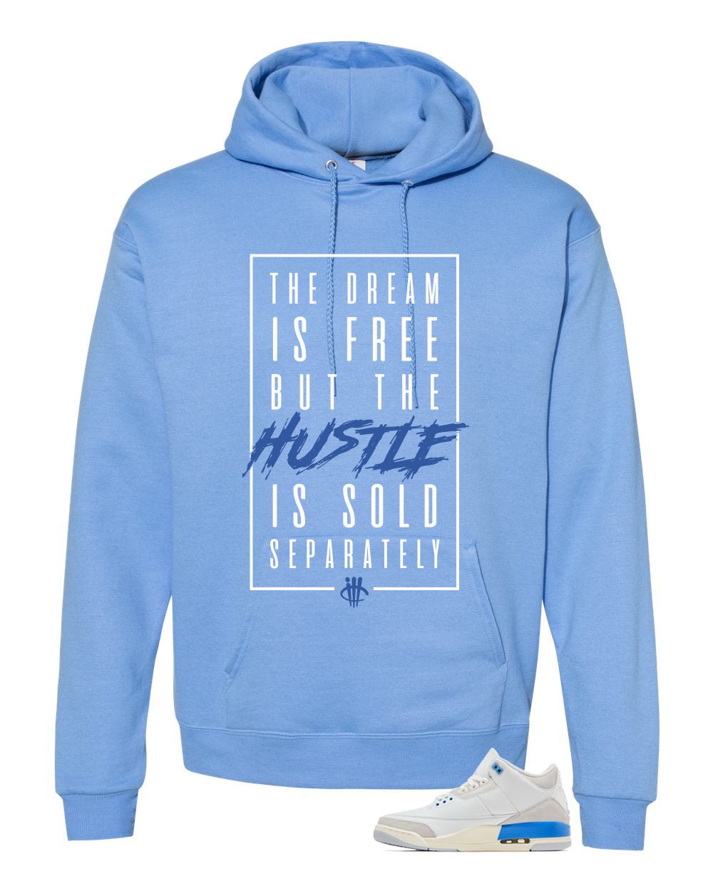 Air Jordan 3 Lucky Shorts Carolina Blue T-Shirt (Dream is product image 3