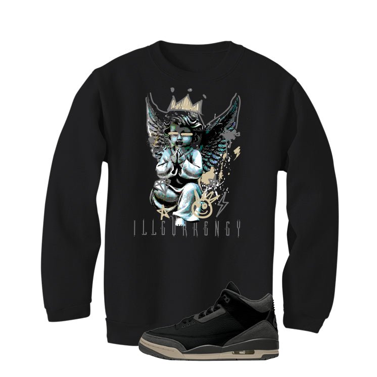 A Ma Maniere x Air Jordan 3 Black T-Shirt (Graffiti Angel) product image 4