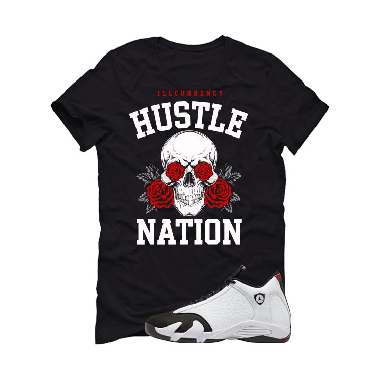 Air Jordan 14 Black Toe T-Shirt (Hustle Nation)| illcurrency product image 2