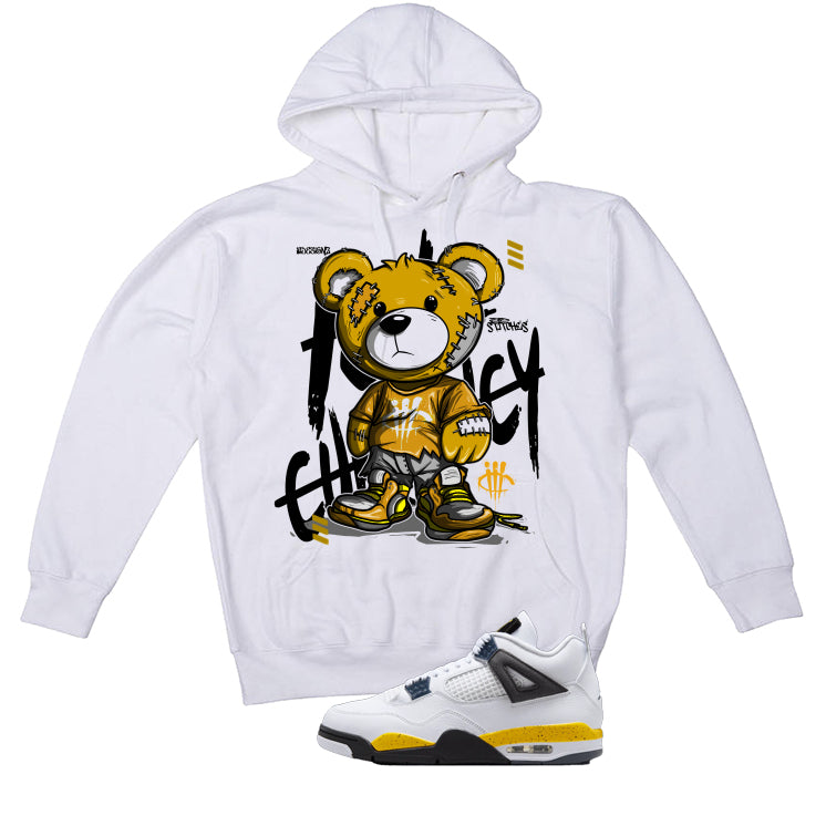 Air Jordan 4 Tour Yellow Matching T-Shirt White (Stitchez) product image 3