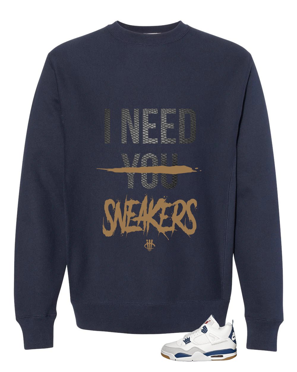 Nike SB x Air Jordan 4 Navy Blue T-Shirt (I Need You product image 4