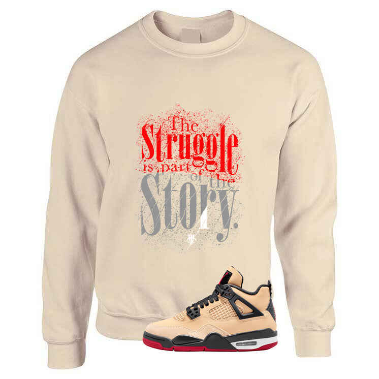 Air Jordan 4 Pizza (GS) Tan T-Shirt (The Struggle) product image 3