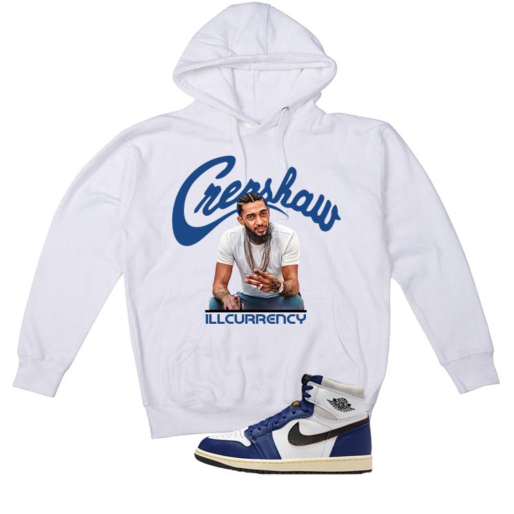 Air Jordan 1 Rare Deep Royal Blue White T-Shirt (Crenshaw) product image 3