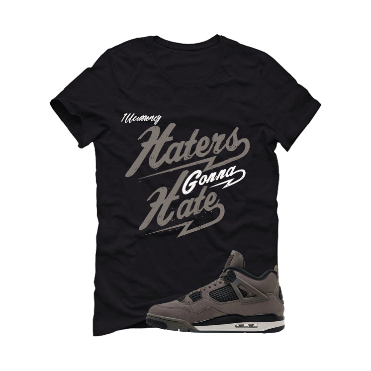 Air Jordan 4 Cave Stone Black T-Shirt (Haters gonna hate) product image 2