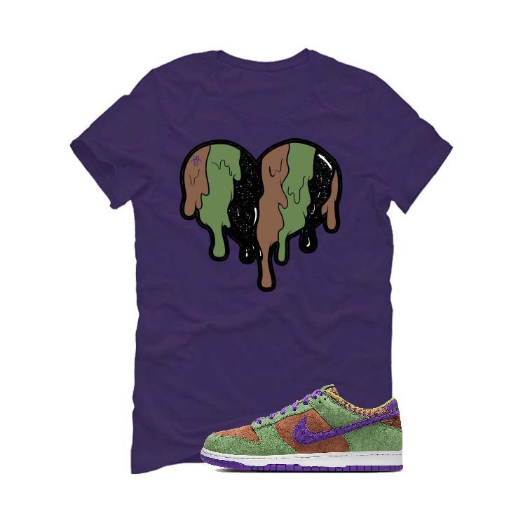 Nike Dunk Low “Veneer” | illcurrency Purple T-Shirt (Heart) product image 2