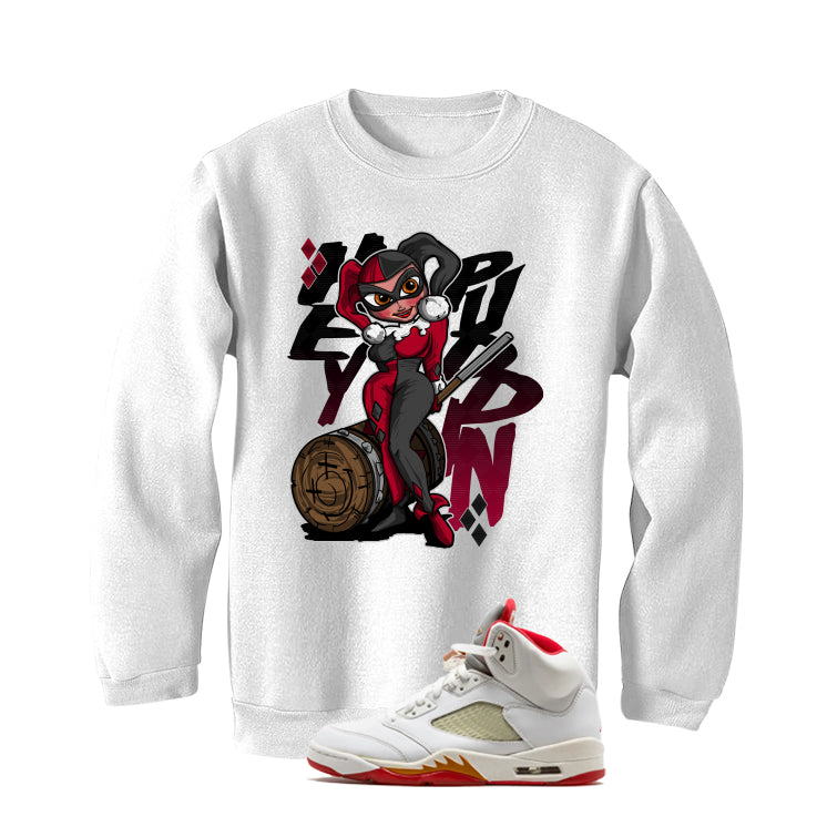 Air Jordan 5 Sunset Matching T-Shirt White (Hey Puddin!!) product image 4