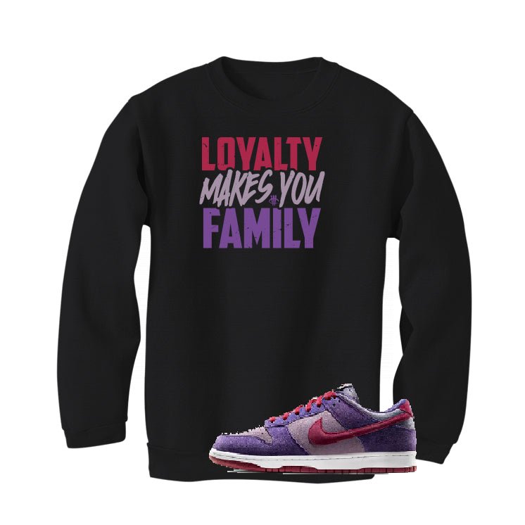 Nike Dunk Low “Plum” | illcurrency Black T-Shirt (Loyalty) product image 4