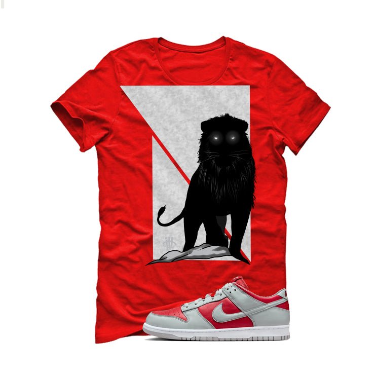 Nike Dunk Low Ultraman | illcurrency Red T-Shirt (Lion) product image 2