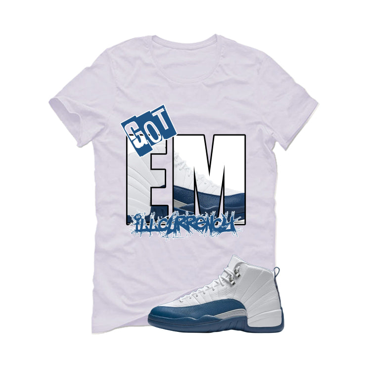 Air Jordan 12 French Blue White T-Shirt (GOT EM) product image 2