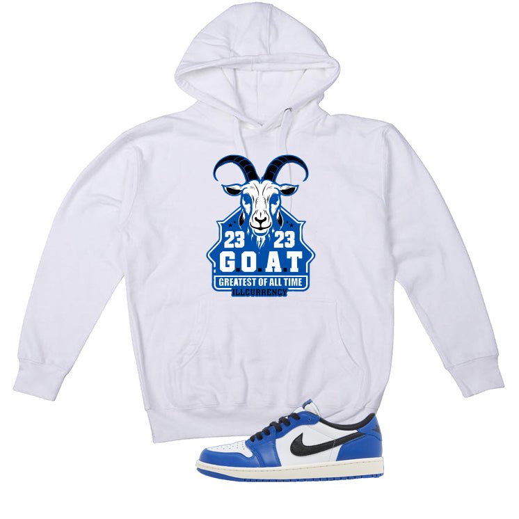 Air Jordan 1 Low OG Game Royal White T-Shirt (GOAT 23) product image 3