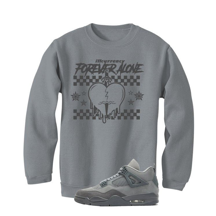 Air Jordan 4 Paris Olympics Grey T-Shirt (Forever Alone) product image 3