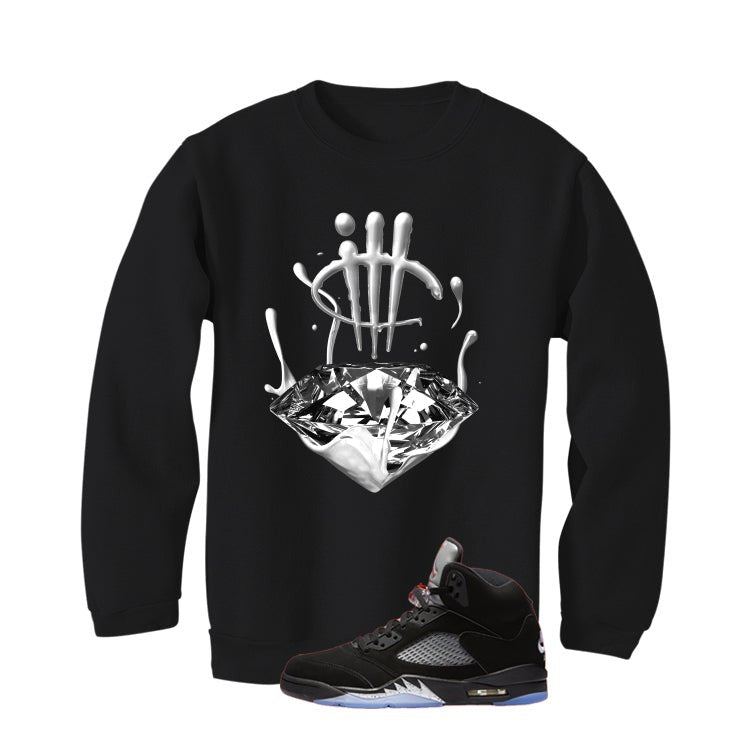 Air Jordan 5 Black Metallic Reimagined T-Shirt (Drip) product image 4