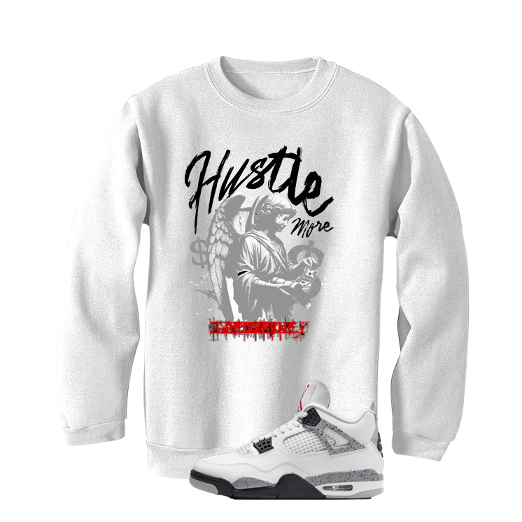 Air Jordan 4 White Cement T-Shirt (Hustle More)| illcurrency product image 4