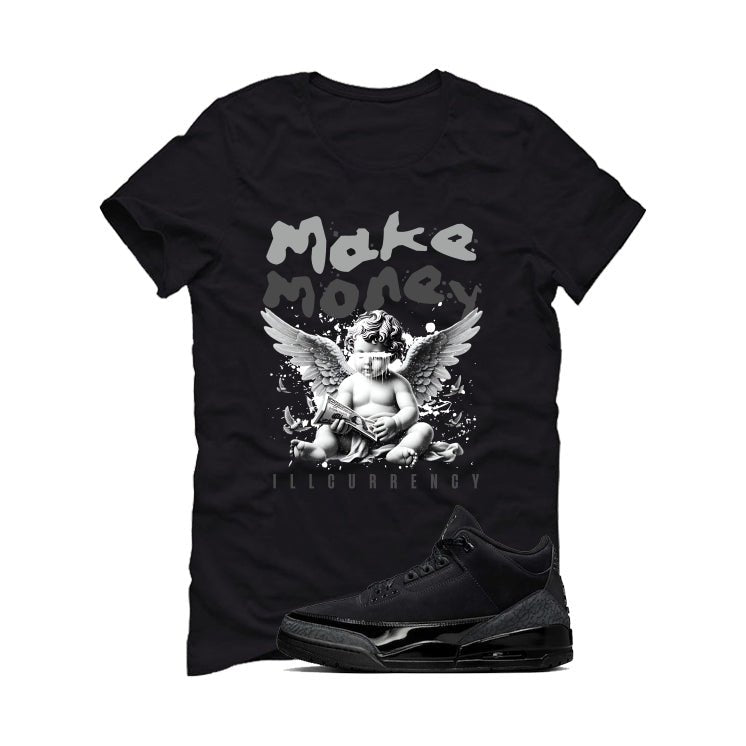 Air Jordan 3 Black Cat T-Shirt (Make Money)| illcurrency product image 2