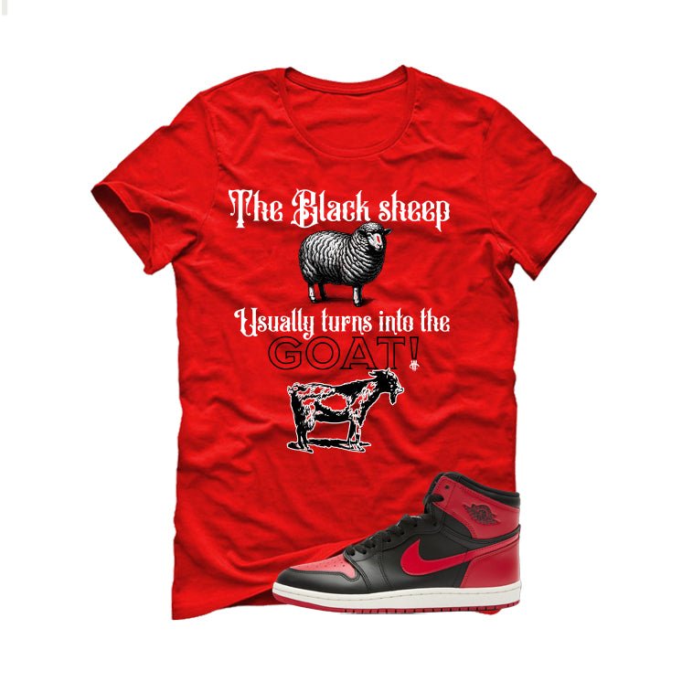 Air Jordan 1 High ’85 Bred Red T-Shirt (the black sheep product image 2