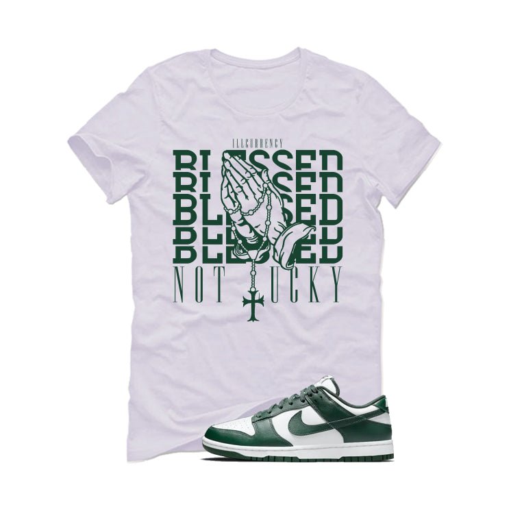 Nike Dunk Low Michigan State White T-Shirt (Blessed not product image 2