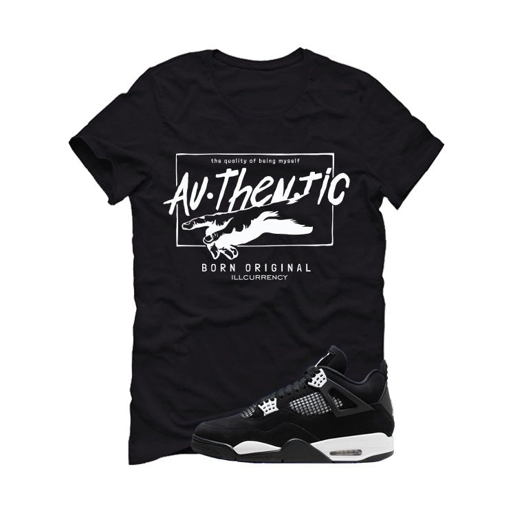 Air Jordan 4 White Thunder Black T-Shirt (Authentic) product image 2
