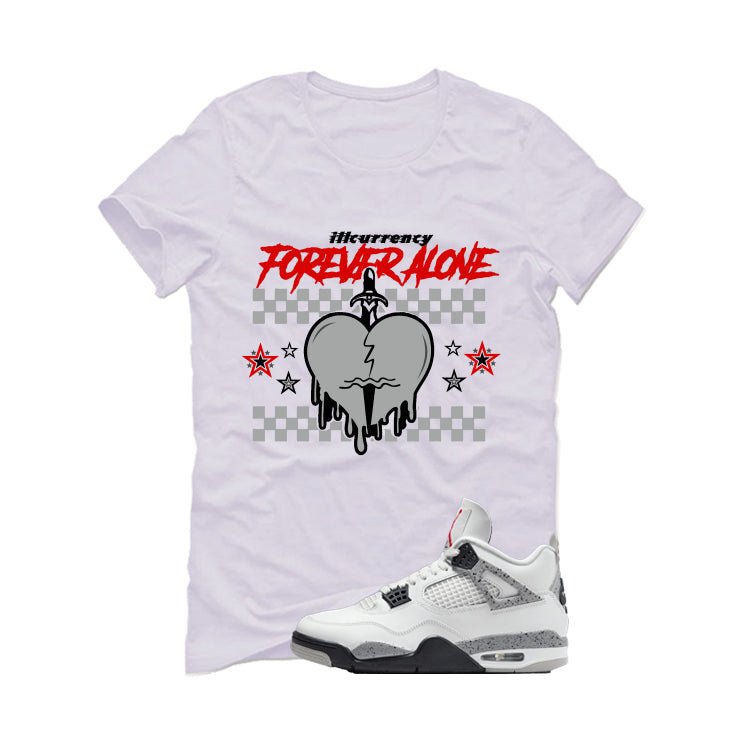 Air Jordan 4 White Cement T-Shirt (Graffiti Angel) product image 2