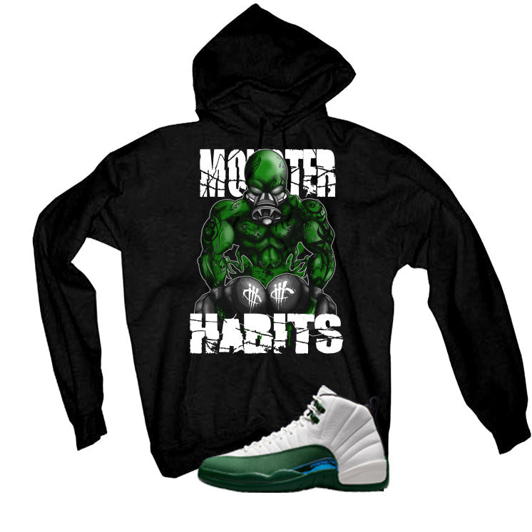 Air Jordan 12 Bucks Matching T-Shirt Monster Habits product image 3