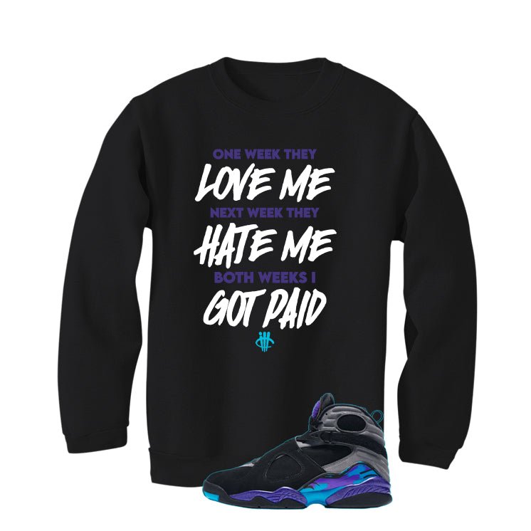 Air Jordan 8 OG Aqua Black T-Shirt (Paid)| illcurrency product image 4