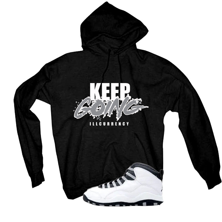 Air Jordan 10 OG Steel Black T-Shirt (Keep Going) product image 3