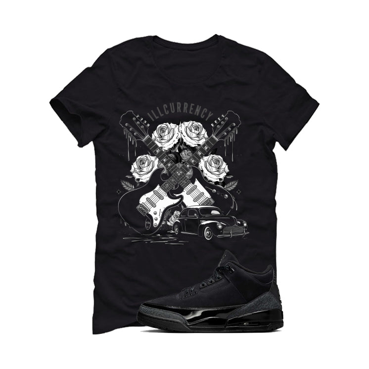 Air Jordan 3 Black Cat T-Shirt (Vintage Rock)| illcurrency product image 2