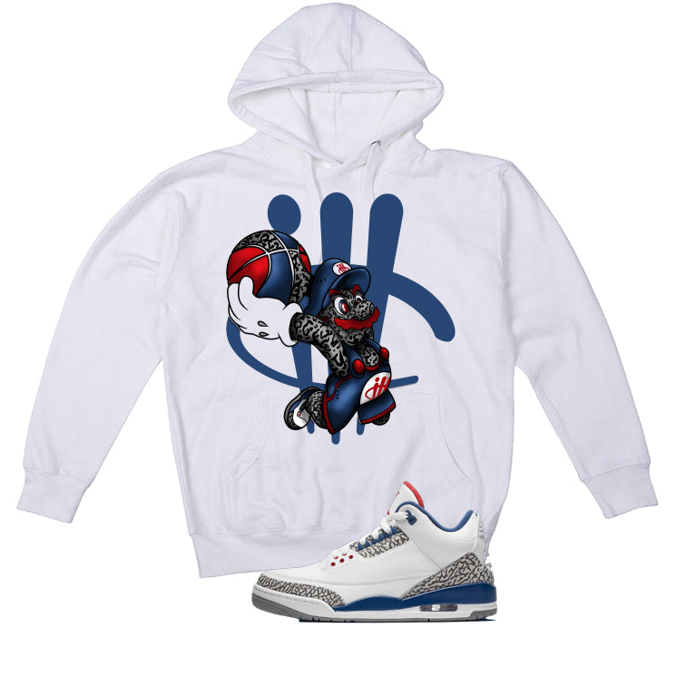 Air Jordan 3 True Blue Matching T-Shirt White (Mario Ball) product image 3