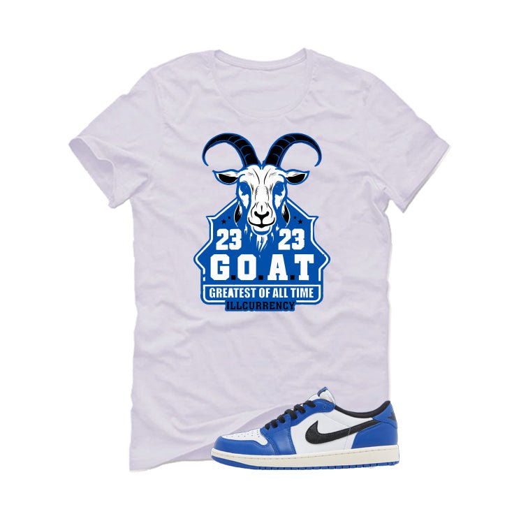 Air Jordan 1 Low OG Game Royal White T-Shirt (GOAT 23) product image 2