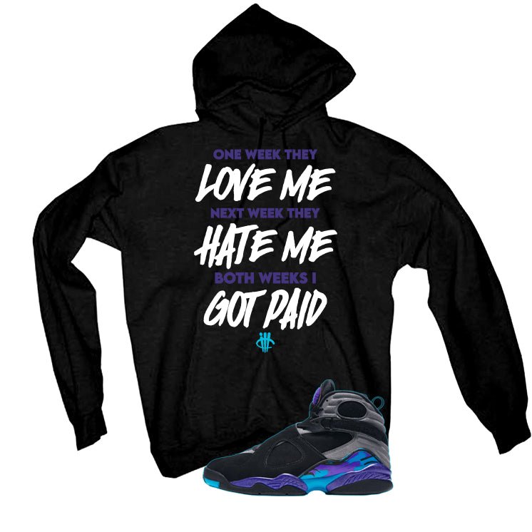 Air Jordan 8 OG Aqua Black T-Shirt (Paid)| illcurrency product image 3