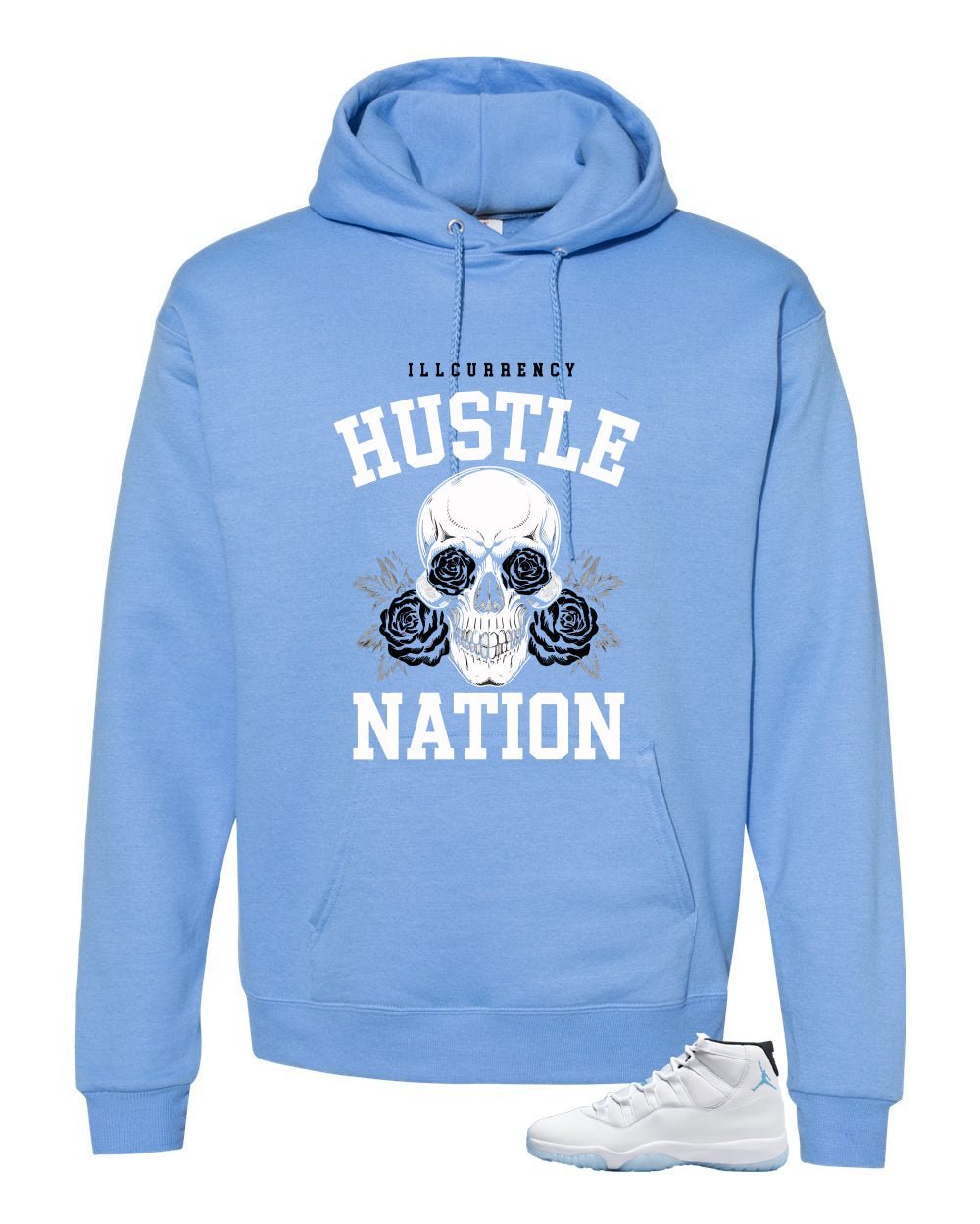 Air Jordan 11 Legend Blue Carolina T-Shirt (Hustle Nation) product image 3