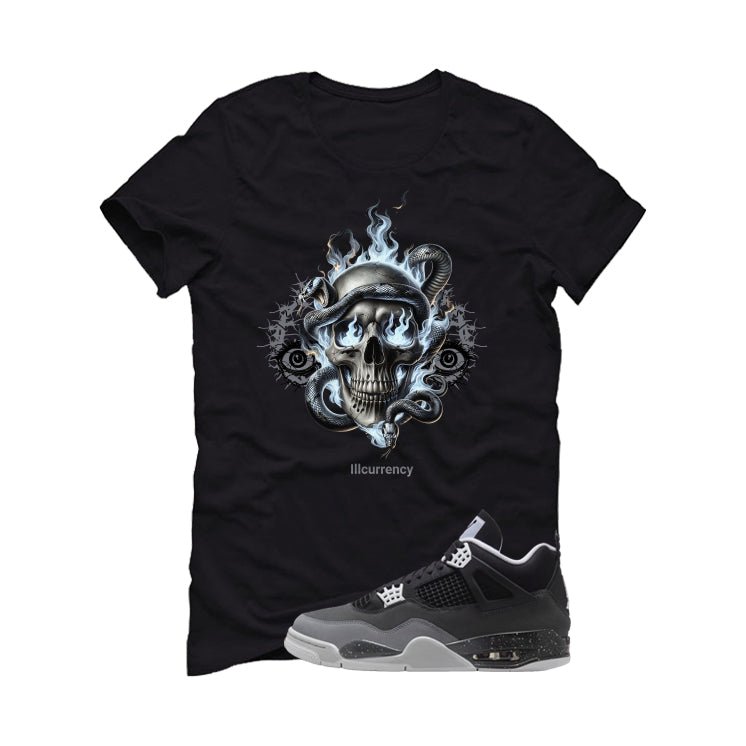 Air Jordan 4 Fear Pack Black T-Shirt (Skull Snake) product image 2