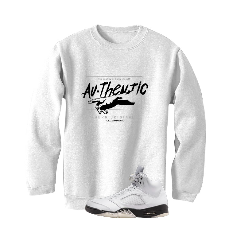 Air Jordan 5 White Black T-Shirt (Authentic)| illcurrency product image 4