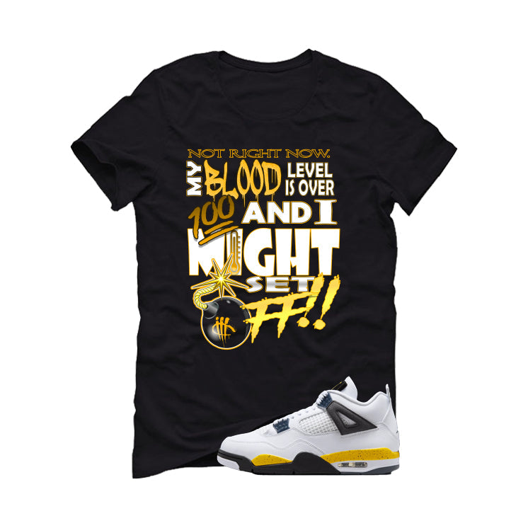 Air Jordan 4 Tour Yellow Matching T-Shirt Black (Set off) product image 2