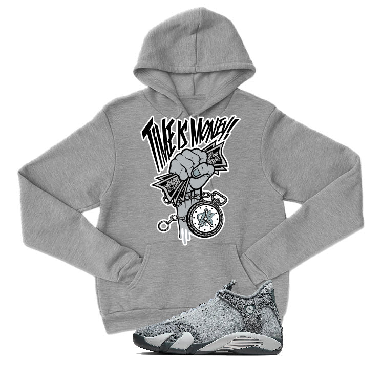 Air Jordan 14 “Flint Grey” | illcurrency T-Shirt (Time Is product image 3