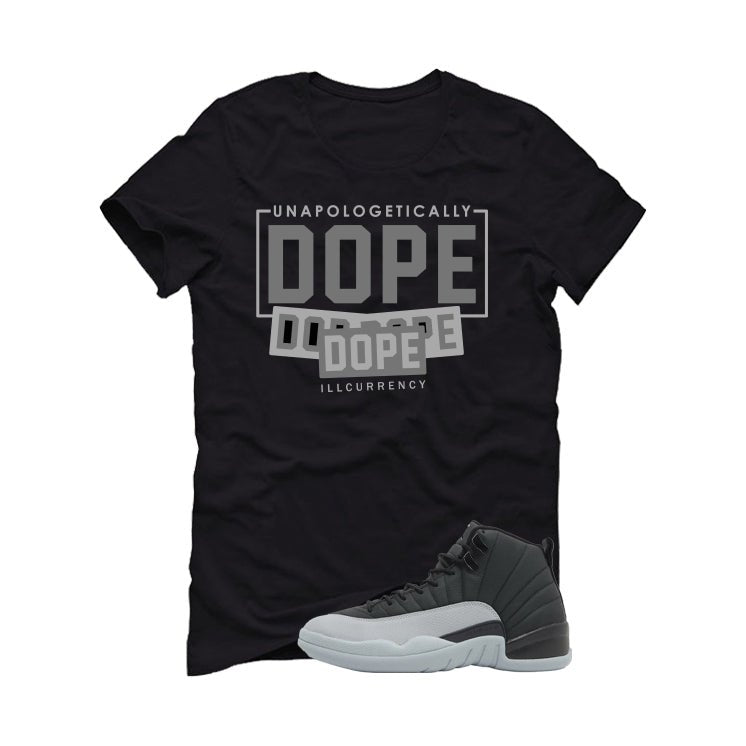 Air Jordan 12 Black/Wolf Grey Black T-Shirt (DOPE) product image 2