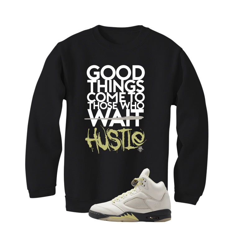 Air Jordan 5 WMNS Luminous Green Black T-Shirt (Good product image 4