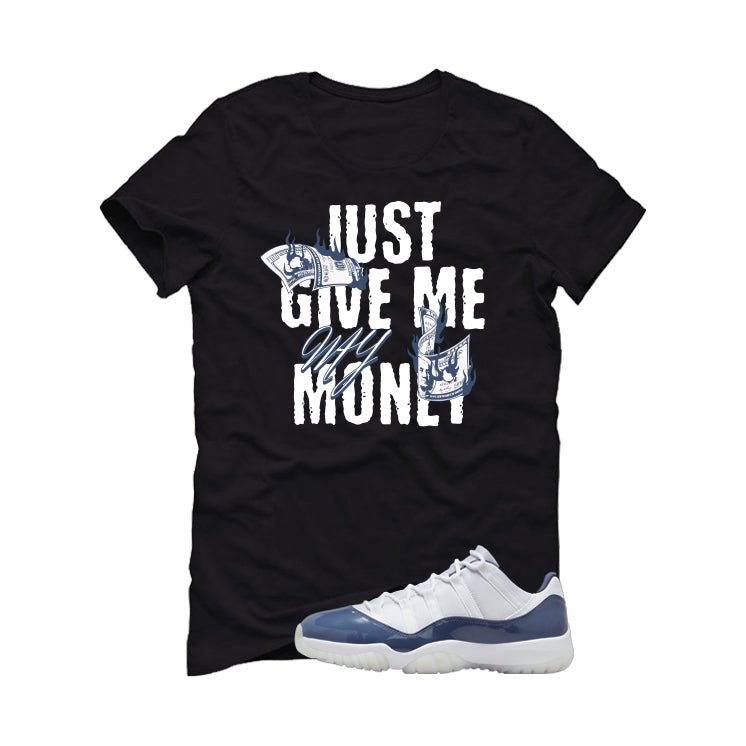 Air Jordan 11 Low Diffused Blue Black T-Shirt (Just give me product image 2