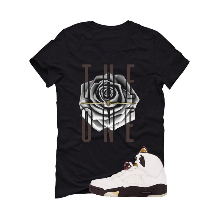Air Jordan 5 Earth/Metallic Gold Black T-Shirt (The One) product image 2