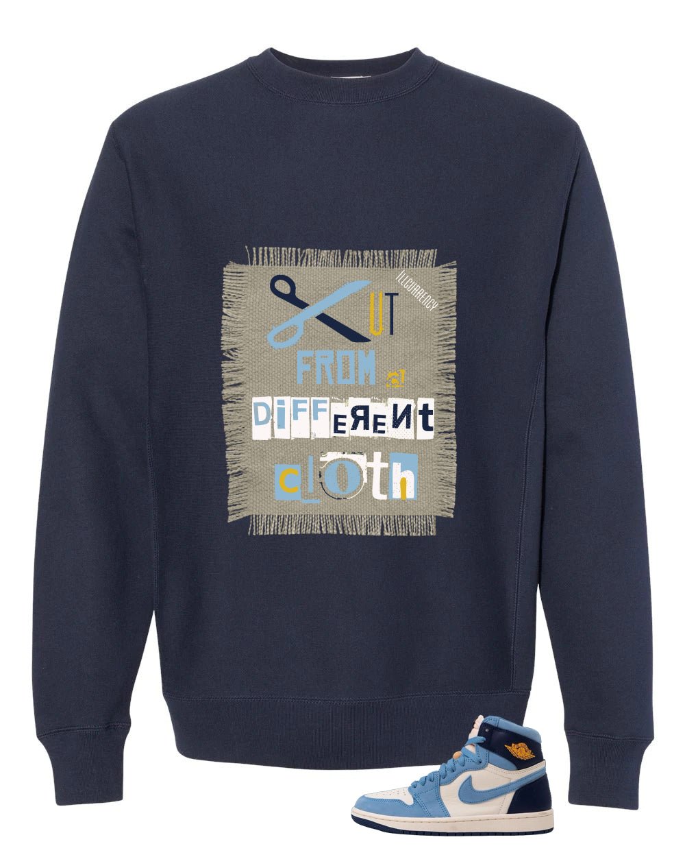 Air Jordan 1 High OG WMNS First in Flight Navy Blue T-Shirt product image 4