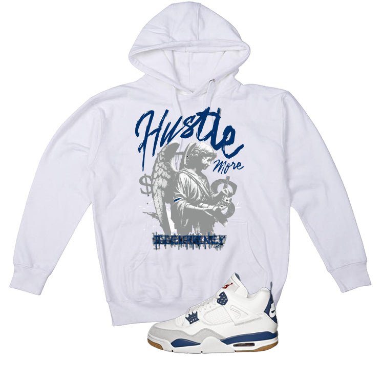 Nike SB x Air Jordan 4 Navy White T-Shirt (Hustle More) product image 3