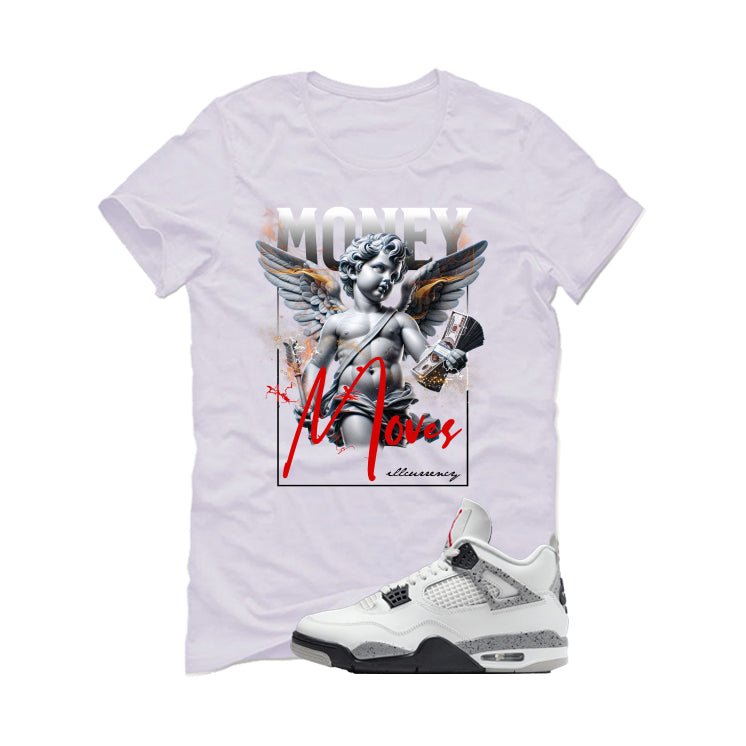 Air Jordan 4 White Cement T-Shirt (Money Moves)| illcurrency product image 2