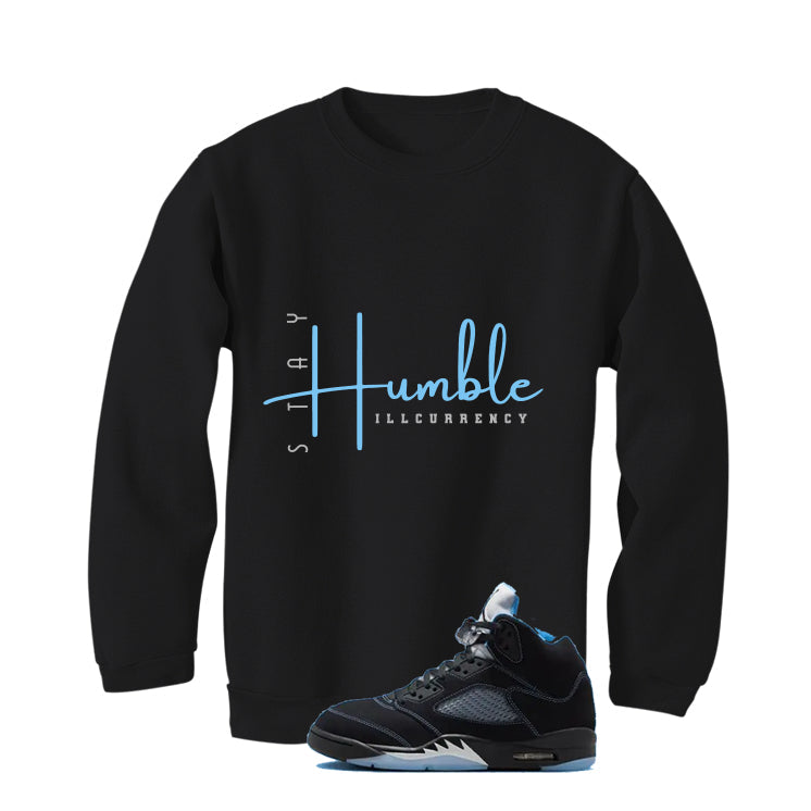 Air Jordan 5 Black/University Blue Matching T-Shirt Black product image 4
