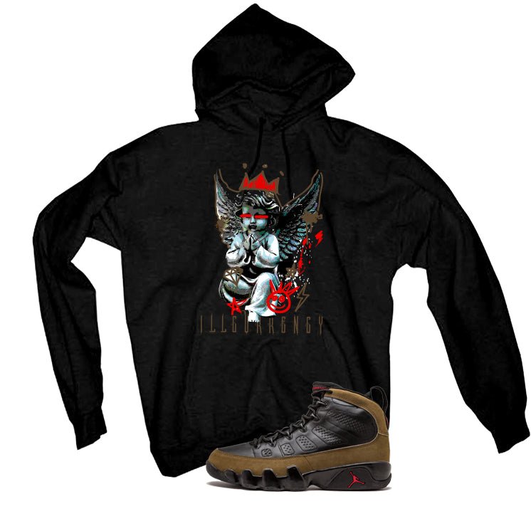 Air Jordan 9 Olive Black T-Shirt (Graffiti Angel) product image 3
