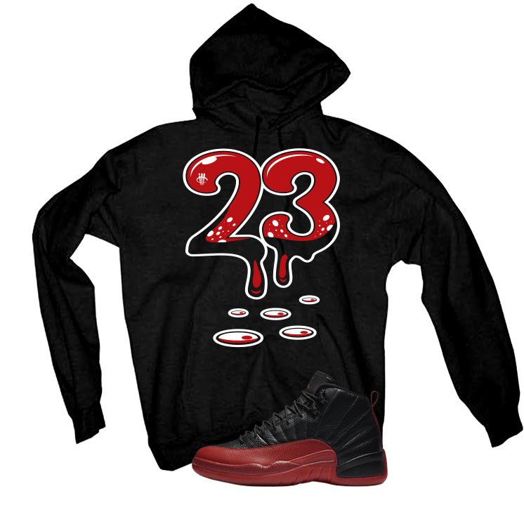 Air Jordan 12 Flu Game 2025 Black T-Shirt (23)| illcurrency product image 3