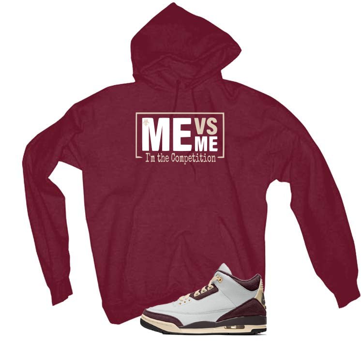 A Ma Maniere x Air Jordan 3 Burgundy Crush Maroon T-Shirt product image 3