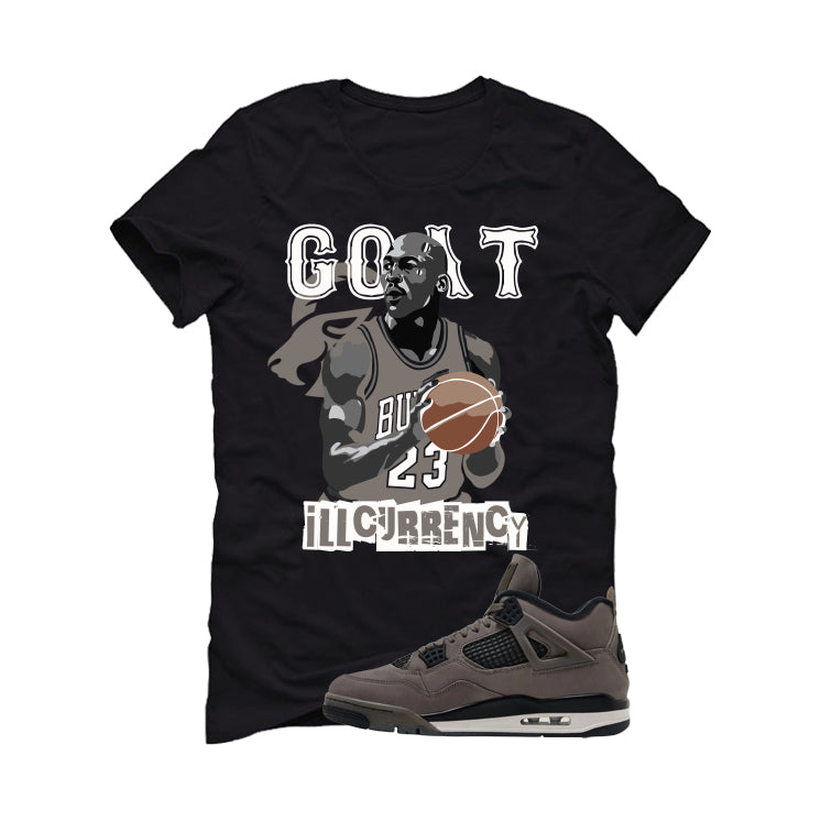 Air Jordan 4 Cave Stone Black T-Shirt (MJ GOAT)| illcurrency product image 2
