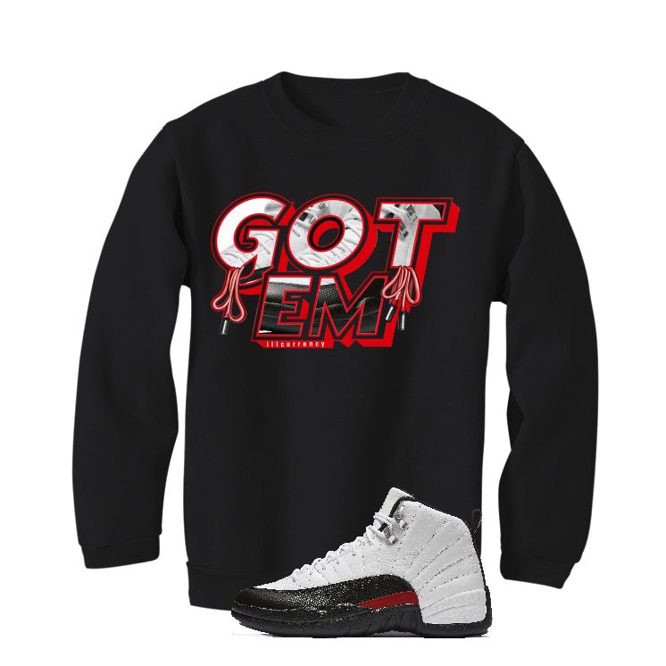 Air Jordan 12 “Red Taxi” Black T-Shirt (Got Em)| illcurrency product image 3