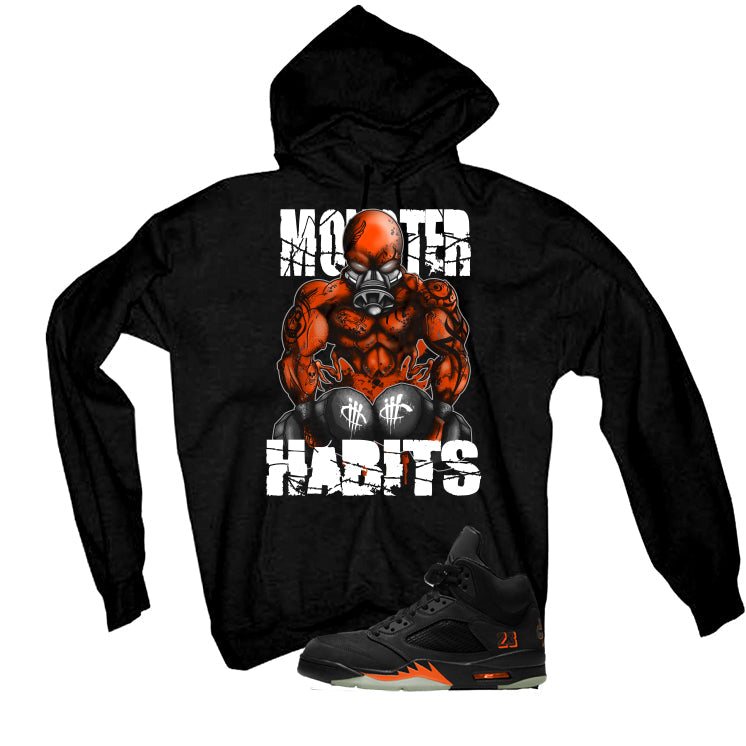 Air Jordan 5 Halloween Matching T-Shirt Monster Habits product image 3