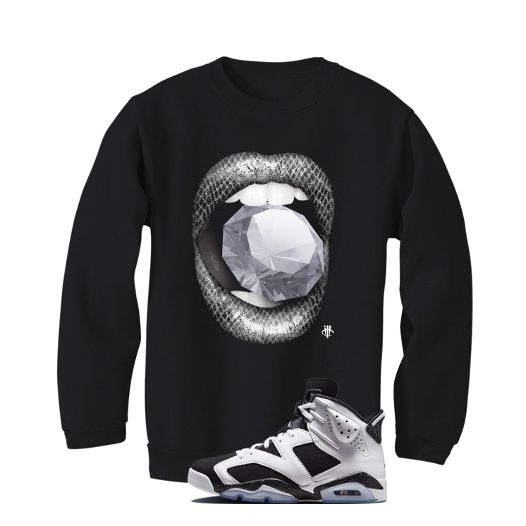 Air Jordan 6 Oreo Matching T-Shirt Black (Diamond) product image 4